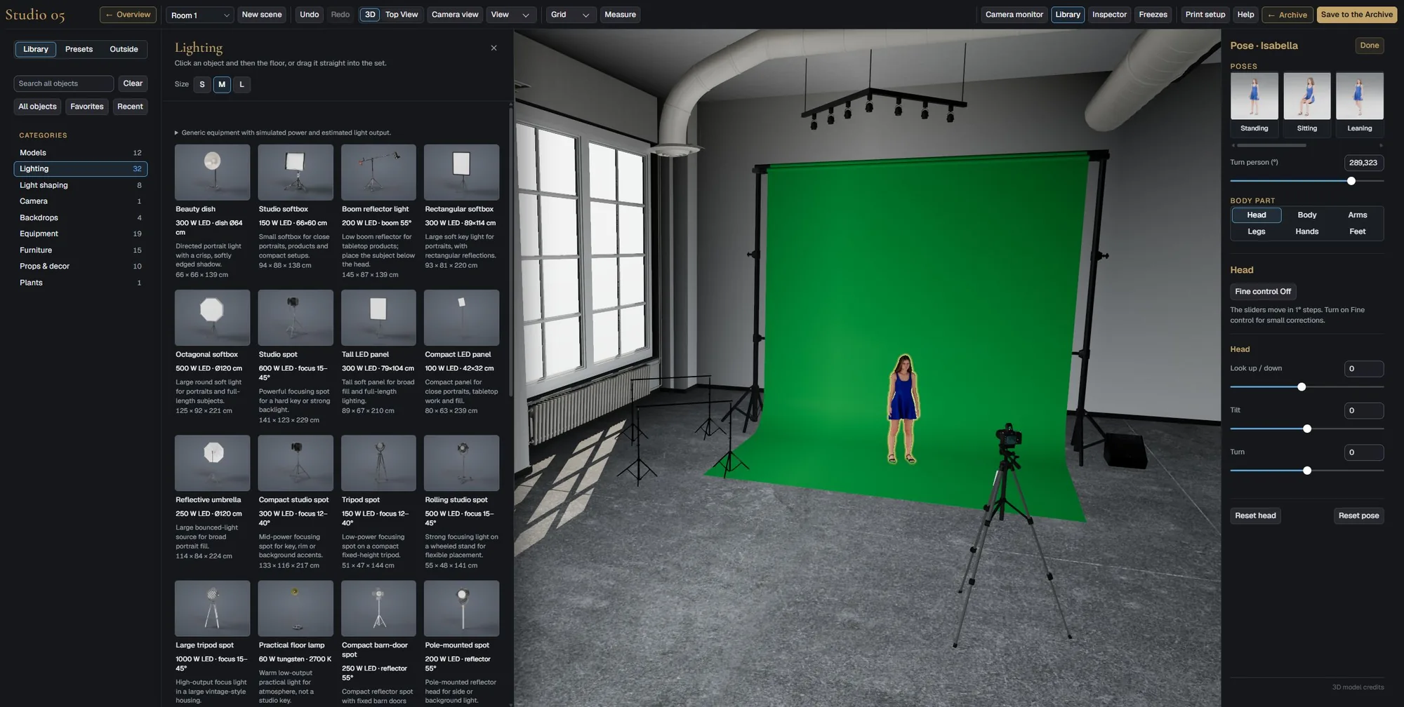 Studio 05, a full studio room with a backdrop